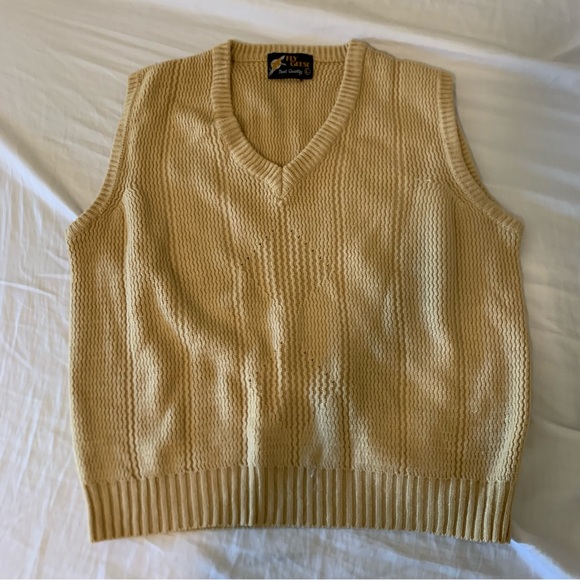Tops Vintage Golden Yellow Sweater Vest Poshmark